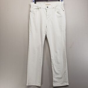 Levi's White Classic Straight Leg Jeans Women's 10 Med W 30 x 30 Denim Stretch